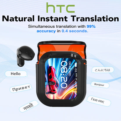HTC NE20 Bluetooth 6.0 Translation Earphones – Waterproof, Long Battery Life, Smart Wireless Headphones